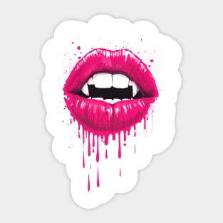 vampire lips Sticker